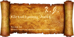Körtvélyessy Judit névjegykártya